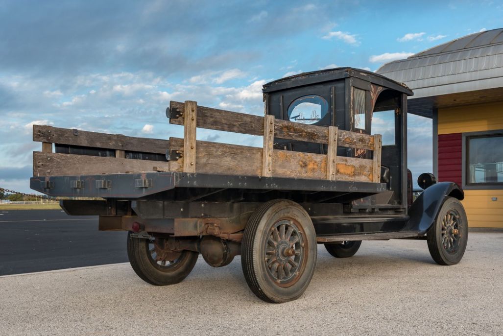 Early wood-sided truck