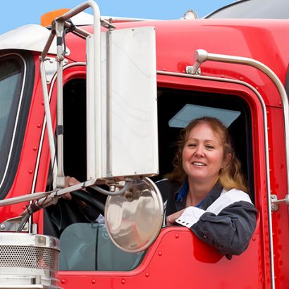 Female truck driver