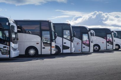 Fleet of busses